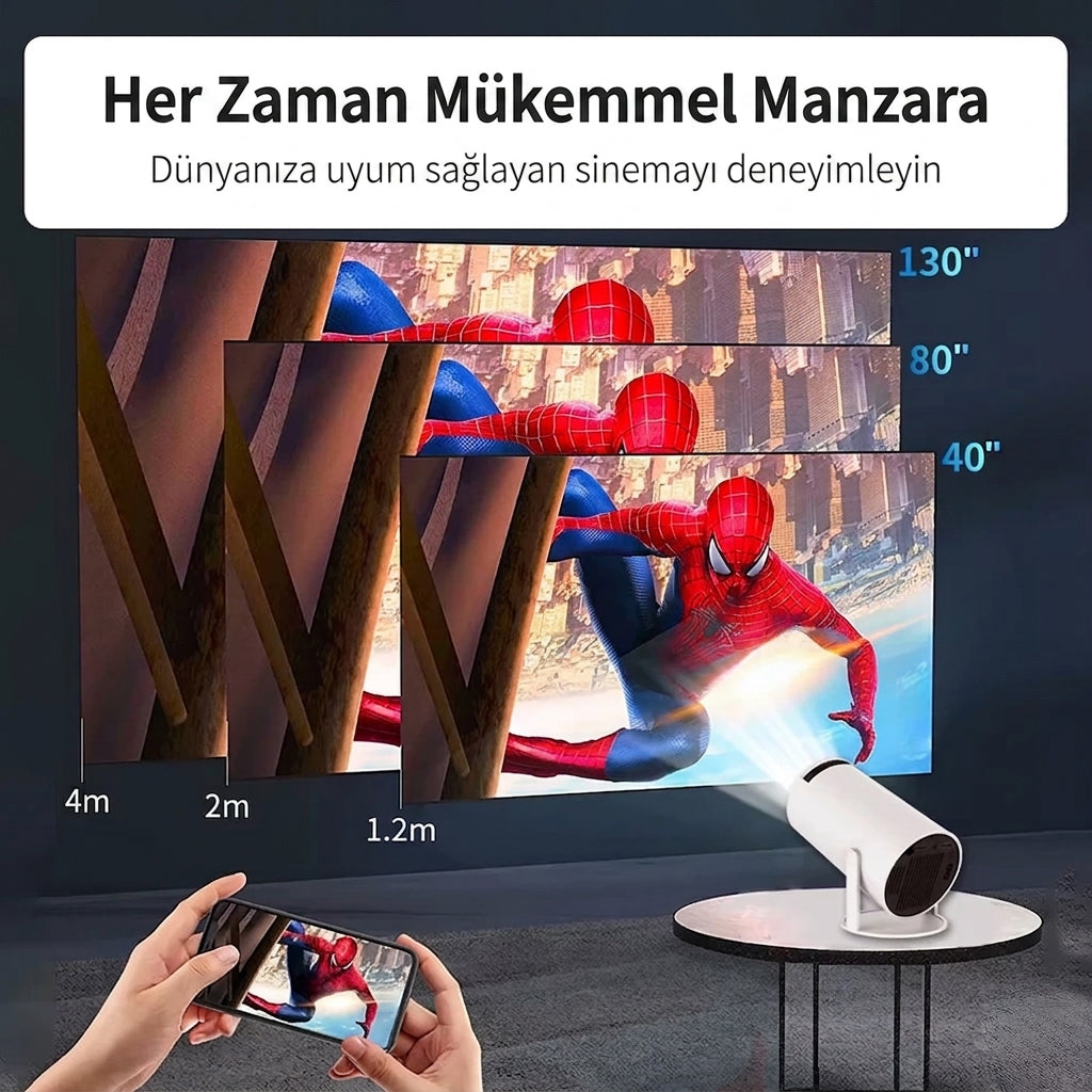 LumiVio 4K Mini Projektör