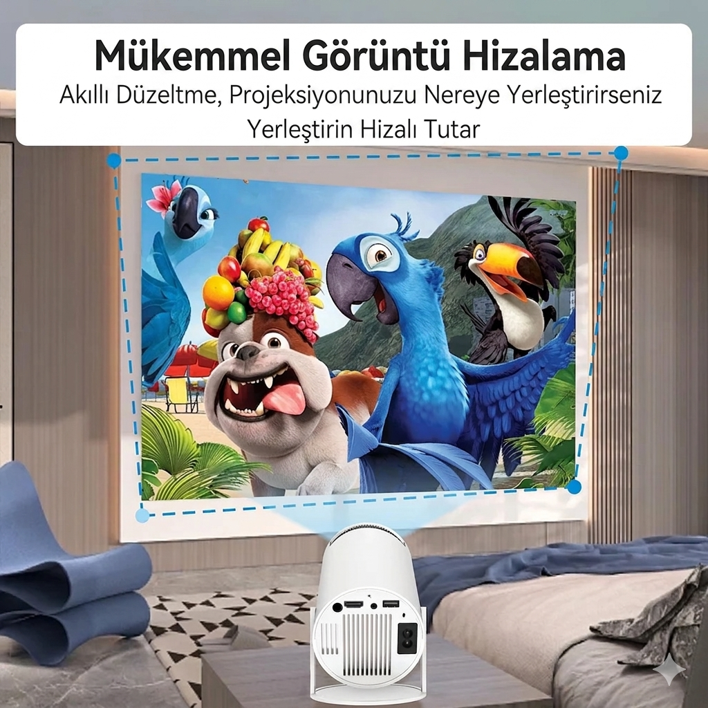 LumiVio 4K Mini Projektör